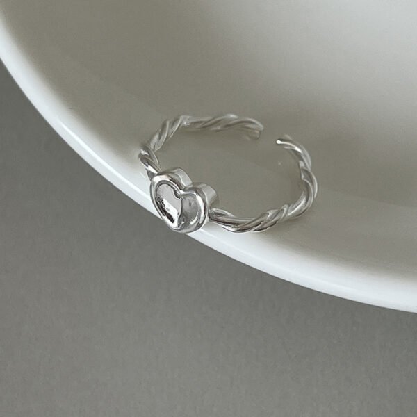 Minimalist Twisted Woven Love Ring - Image 7