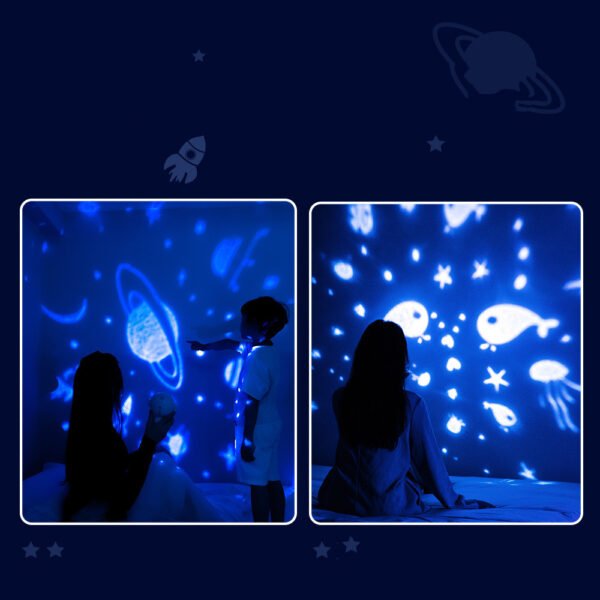 Galaxy Star Projector Starry Sky Night Light Astronaut Lamp Room Decr Gift Child Kids Baby Christmas Spaceman Projection - Image 8