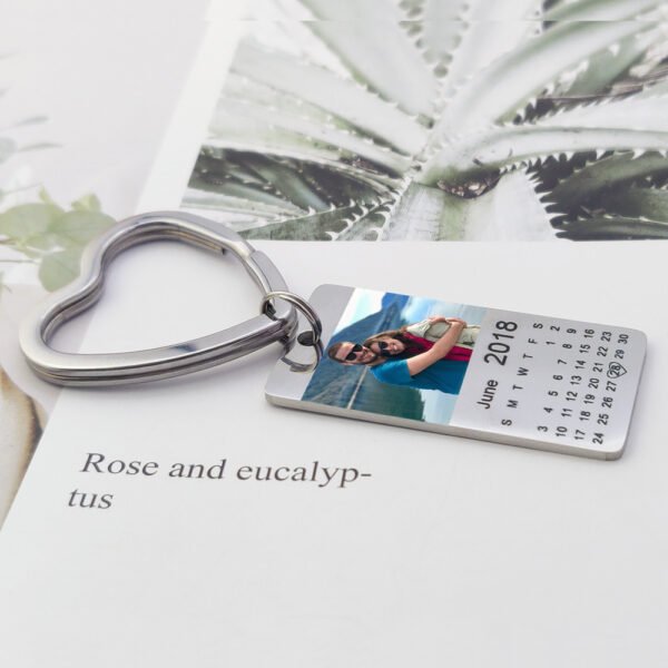 Photo anniversary custom keychain - Image 3